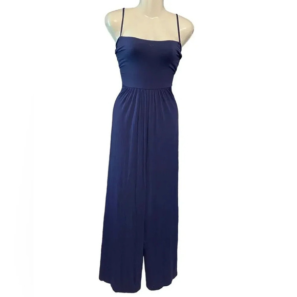 Susana Monaco Blue Jersey Jumpsuit - Picture 3 of 8